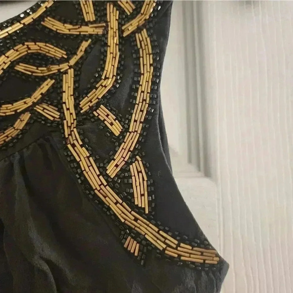 Ted Baker beaded Black silk dress - Picture 3 of 8